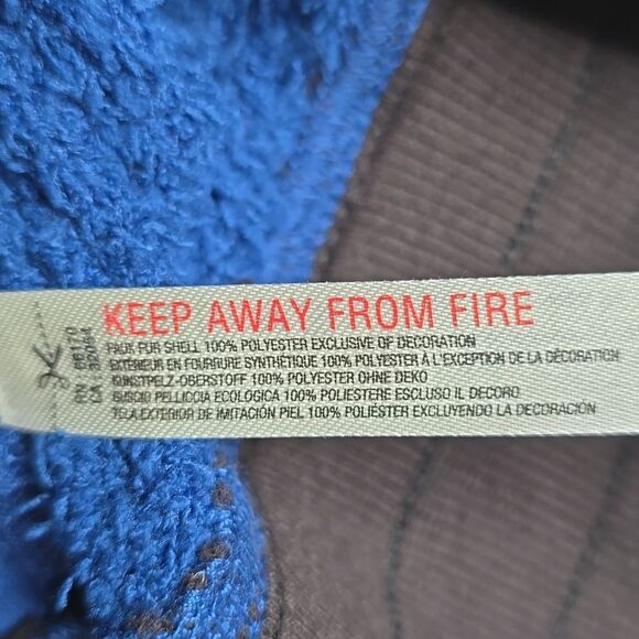 1151 NWT Free People FP Movement Cuddle Up Fleece Pants Joggers Fuzzy Blue - Picture 7 of 8